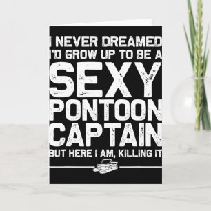 Carte Meilleure œuvre d'art de capitaine de ponton pour