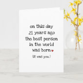 Carte Meilleure personne dans le monde Anniversaire (Fleur jaune)