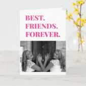 Carte Meilleure Photo d'amie BFF (Fleur jaune)