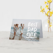Carte Meilleure photo de Fête des pères papa (Fleur jaune)
