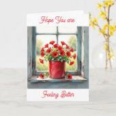 Carte Meilleure santé bientôt | Coquelicots (Fleur jaune)