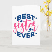 Carte Meilleure Sœur de tous les temps (Fleur jaune)