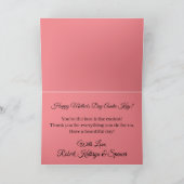 Carte Meilleure Tante Au Monde Personnalisée (Intérieur)