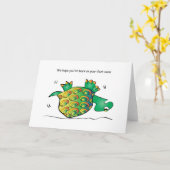 Carte Meilleure tortue (Fleur jaune)