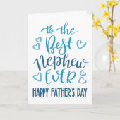 Carte Meilleure Typographie de Fête des pères jamais Nep (Fleur jaune)