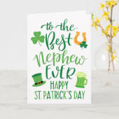 Carte Meilleure typographie de la Saint Patrick de Nephe (Fleur jaune)