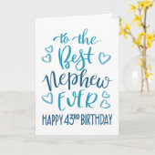 Carte Meilleure typographie népalaise de 43ème anniversa (Fleur jaune)
