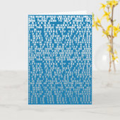 Carte Meilleure vie jamais complète paroles Baptême Bleu (Fleur jaune)