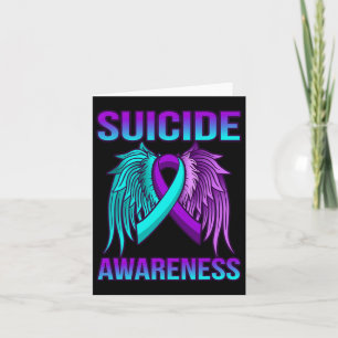Carte Meilleures ailes de sensibilisation au suicide heu