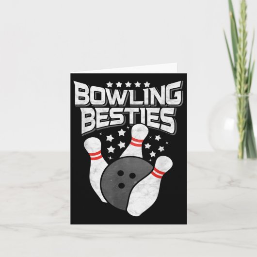 Carte Meilleures amies de bowling (Devant)