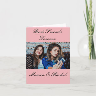 Carte Meilleures Amies pour Toujours Photo et Nom Person