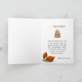 Carte Meilleures choses sur l'anniversaire de l'automne (Intérieur)