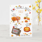 Carte Meilleures choses sur l'anniversaire de l'automne (Fleur jaune)