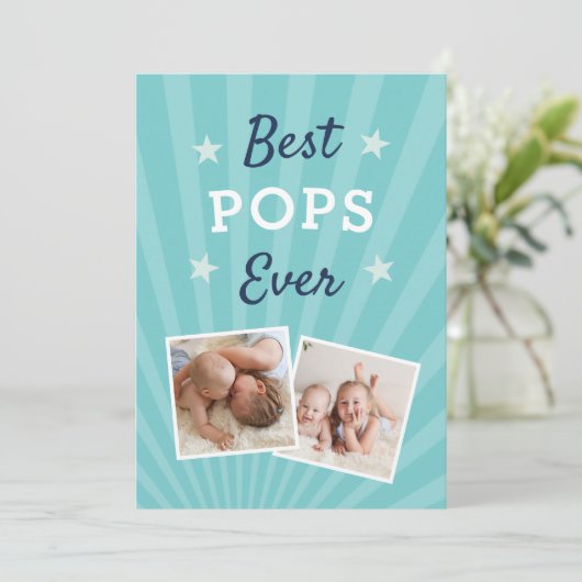 Carte Meilleures opérations jamais | Photo Fête des père (Debout devant)