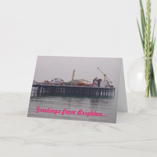 Carte Meilleures salutations de Brighton (Devant)
