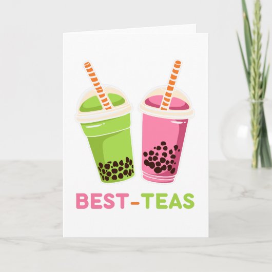 Carte Meilleures thés kawaii boba bubble tea meilleures (Devant)