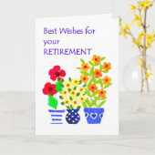 Carte Meilleures Voies de Retraite - Flower Power (Fleur jaune)