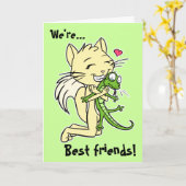 Carte "Meilleurs amis" (Fleur jaune)