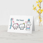 Carte Meilleurs amis (Fleur jaune)