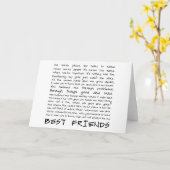 Carte Meilleurs amis (Fleur jaune)