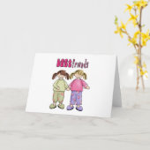 Carte Meilleurs amis (Fleur jaune)