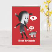 Carte Meilleurs amis (Fleur jaune)
