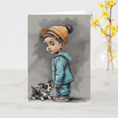 Carte Meilleurs amis (Fleur jaune)