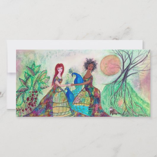 Carte Meilleurs amis Art original (Devant)