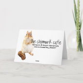 Carte Meilleurs amis Baby Chipmunks (Dos)