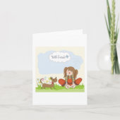 Carte Meilleurs amis Fille Et Chien (Devant)