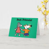 Carte Meilleurs amis Maisy and Dotty Hold Hands (Fleur jaune)