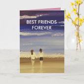 Carte Meilleurs amis pour toujours (Fleur jaune)