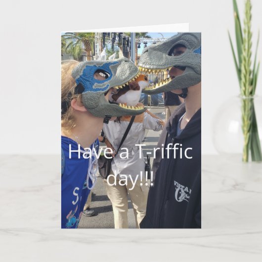 Carte Meilleurs amis T-rex (Devant)