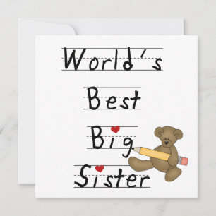 Carte Meilleurs cadeaux aux grandes soeurs du monde