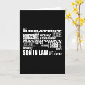 Carte Meilleurs Fils par alliance Anniversaire & Fête de (Fleur jaune)