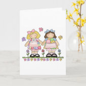 Carte Meilleurs T-shirts et cadeaux d'amis (Fleur jaune)