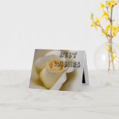 Carte Meilleurs voeux (Fleur jaune)
