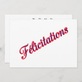 Carte Meilleurs voeux (Devant / Derrière)