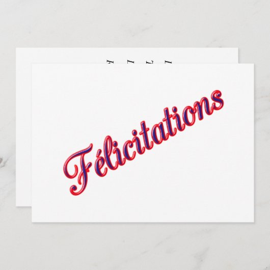 Carte Meilleurs voeux (Devant / Derrière)