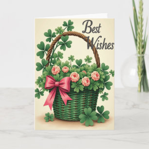 Carte Meilleurs Vœux Clover Rose