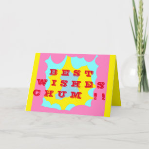 Carte Meilleurs vœux copain drôle de salutation mignonne