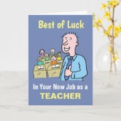 Carte Meilleurs voeux dans votre nouveau travail comme e (Fleur jaune)