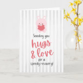 Carte Meilleurs Vœux de Rétablissement Rapide (Fleur jaune)