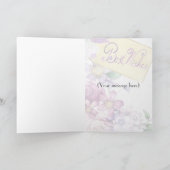 Carte Meilleurs voeux floraux vintages (Intérieur)