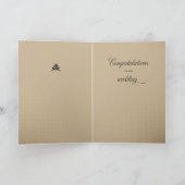 Carte Meilleurs voeux Mariage Félicitations Bouteille de (Intérieur)
