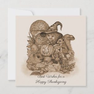 Carte Meilleurs voeux pour un Bon thanksgiving