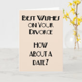 Carte Meilleurs voeux Sur Votre Divorce (Fleur jaune)