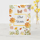 Carte Meilleurs Vœux Wisches (Fleur jaune)