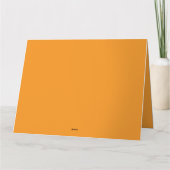 Carte Mélange abstrait d'orange, de rouge et de hurlemen (Dos)