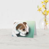 Carte Mélange de Jack Russell (Fleur jaune)
